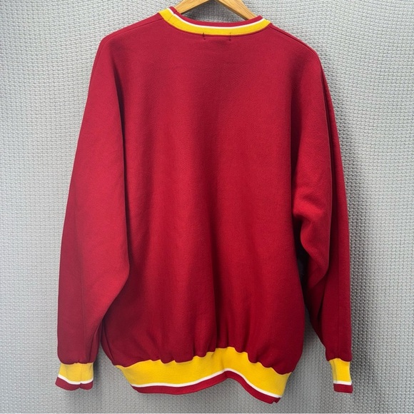 Vtg San Francisco Red Yellow Colorway Sweatshirt Men XXL Embroidered Big Letters - Picture 6 of 9